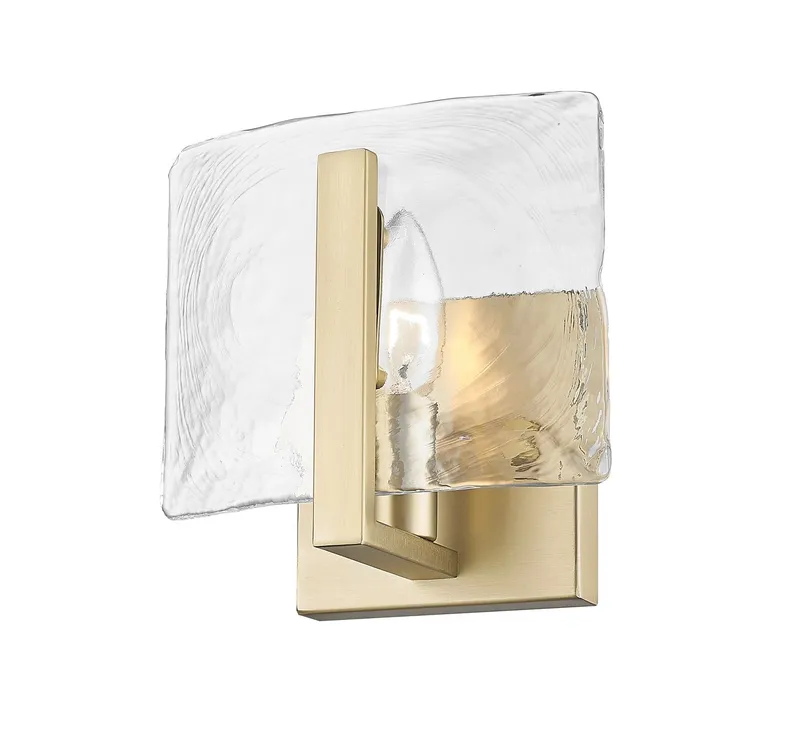 Aenon 1-light Wall Sconce in Brushed Champagne Brass — Golden Lighting LED Wall Lights 1.0W 