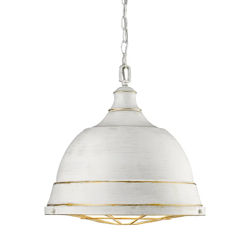 Golden Lighting Bartlett 2-light Pendant in French White — Golden Lighting LED Pendant Lights 100.0W 