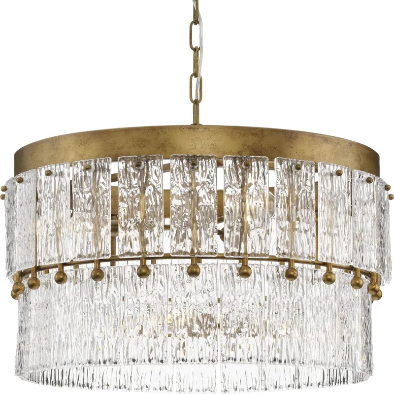 Chevall Collection Six-Light Organic Chandelier — Progress Lighting LED Landscape Lights  