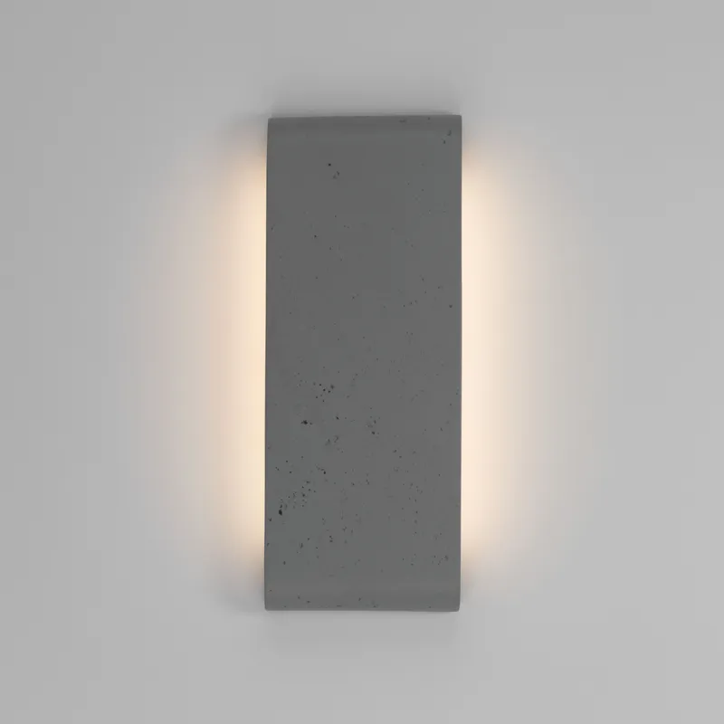 Golden Lighting Stela Integrated LED 16in Outdoor Wall in Gray Travertine — Golden Lighting LED Ceiling Lights  3000K