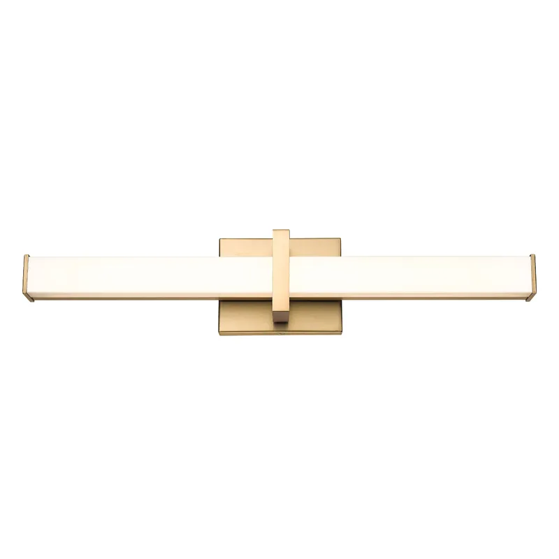 Golden Lighting Elon Integrated LED 24in Vanity in Brushed Champagne Brass — Golden Lighting LED Wall Lights  