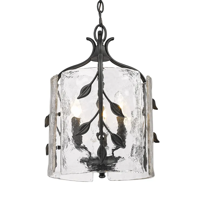Golden Lighting Calla 3-light Pendant in Natural Black — Golden Lighting LED Pendant Lights 60.0W 