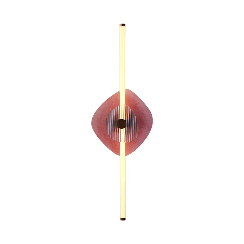 Yep by Golden Lighting Colorella LED Wall Sconce in Rose Gold with Purple and Blue Glass — Golden Lighting LED Wall Lights  3000K