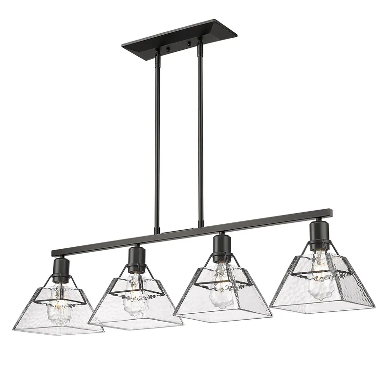 Golden Lighting Kepler 4-light Island Light in Matte Black — Golden Lighting LED Ceiling Lights  