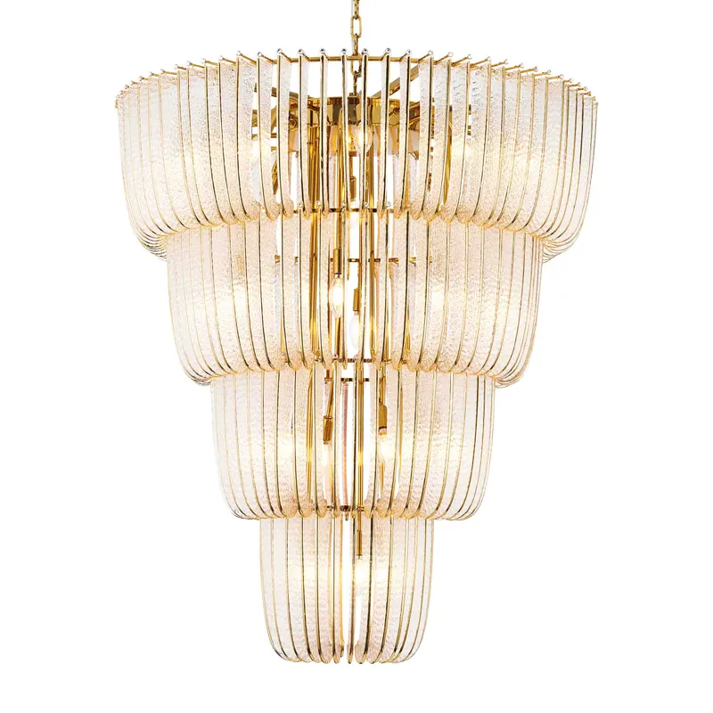 Ziva by Golden Lighting Shahi 29-light Chandelier in Titanium Gold — Golden Lighting LED Pendant Lights  