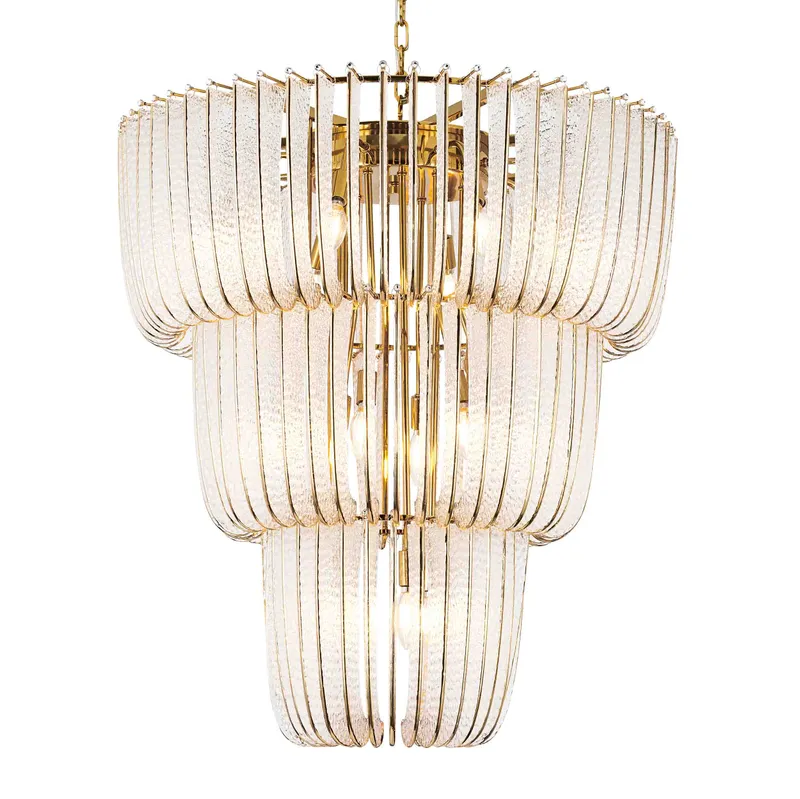 Ziva by Golden Lighting Shahi 17-light Chandelier in Titanium Gold — Golden Lighting LED Pendant Lights  