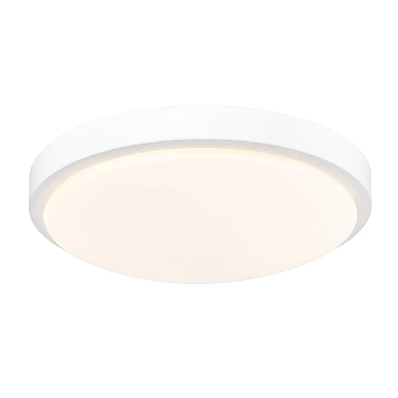 Golden Lighting Gabi Integrated LED 12in Flush Mount in Matte White — Golden Lighting LED Ceiling Lights  3000K
