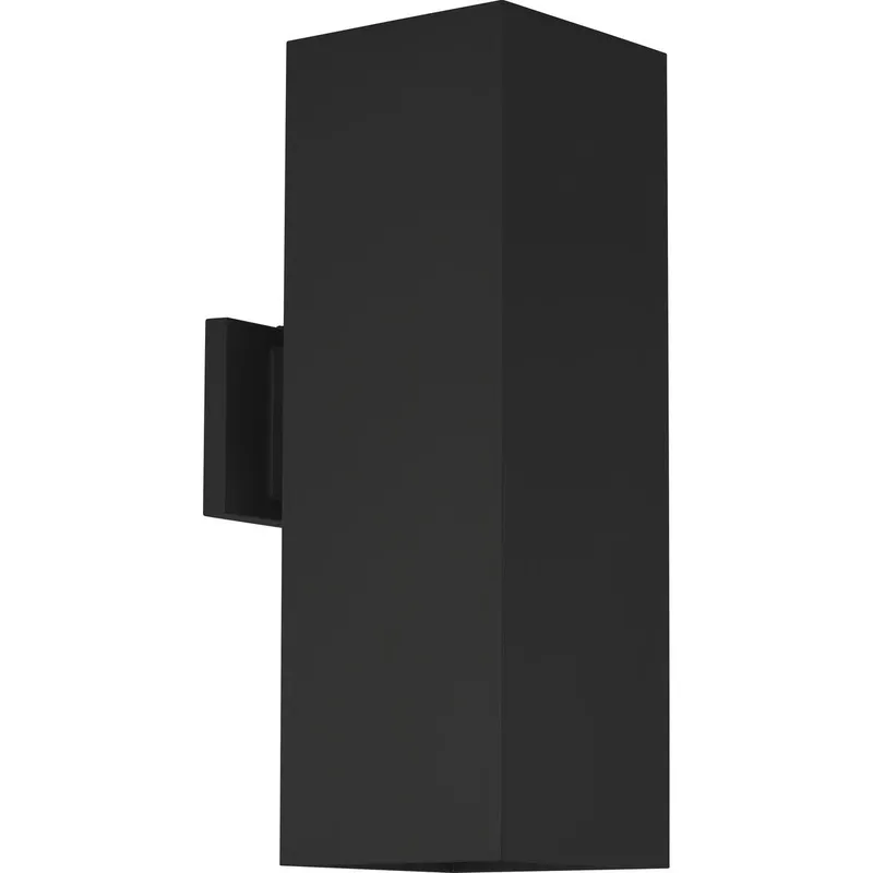 6" Square Up/Down Wall Lantern Two-Light Outdoor Wall Lantern with Top Lense — Progress Lighting LED Wall Lights  