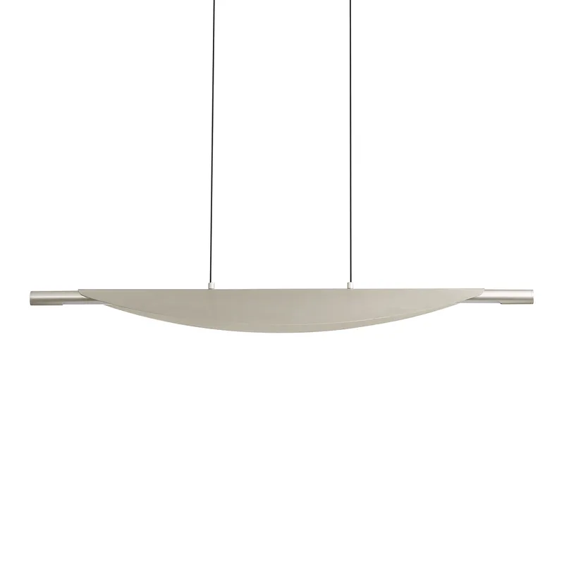 Luma Integrated LED Island Light in Sand Nickel — Golden Lighting LED Pendant Lights  3000K