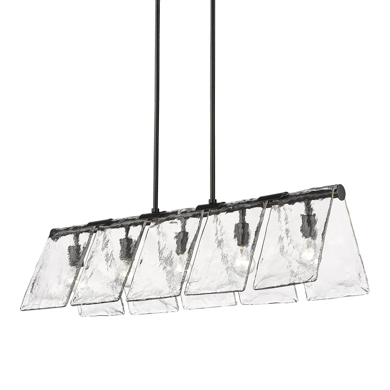 Golden Lighting Serenity 5-light Island Light in Matte Black — Golden Lighting LED Linear Lights 60.0W 