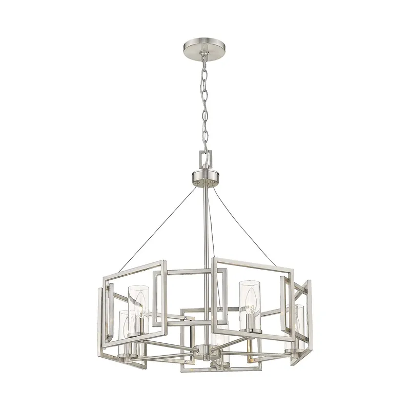 Golden Lighting Marco 5-light Chandelier in Pewter — Golden Lighting LED Pendant Lights 60.0W 