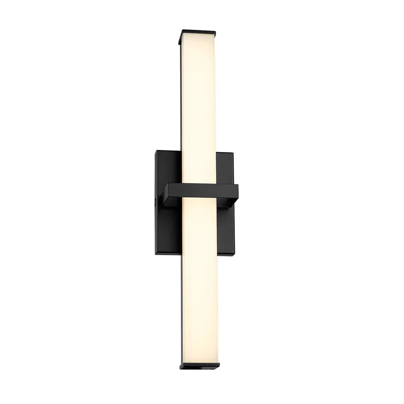 Golden Lighting Elon Integrated LED 19in Vanity in Matte Black — Golden Lighting LED Wall Lights  