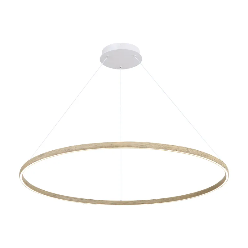 Veritas 71" Bi-directional LED Chandelier in Driftwood — Golden Lighting LED Pendant Lights  3000K