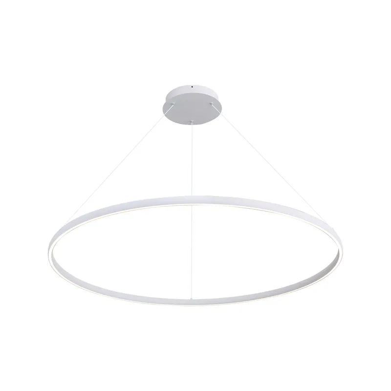 Veritas 59" Bi-directional LED Chandelier in Sand White — Golden Lighting LED Pendant Lights  3000K
