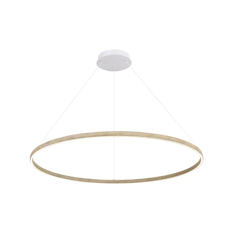 Veritas 59" Bi-directional LED Chandelier in Driftwood — Golden Lighting LED Pendant Lights  3000K