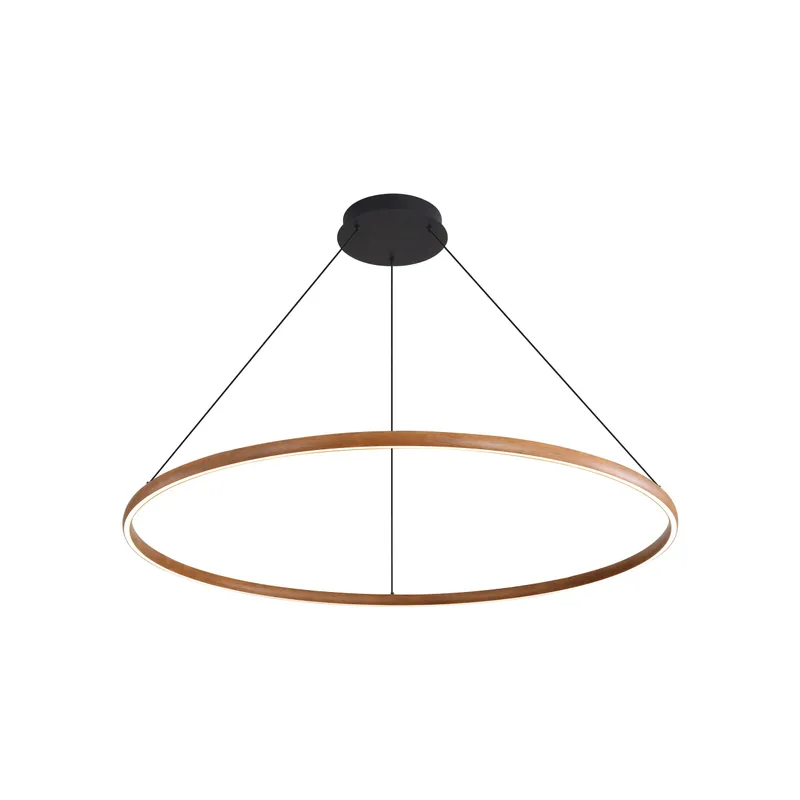 Veritas 47" Bi-directional LED Chandelier in Walnut — Golden Lighting LED Pendant Lights  3000K