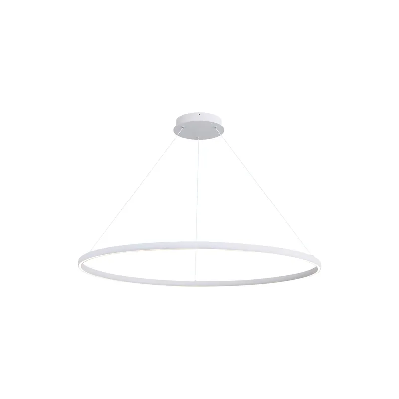 Veritas 47" Bi-directional LED Chandelier in Sand White — Golden Lighting LED Pendant Lights  3000K