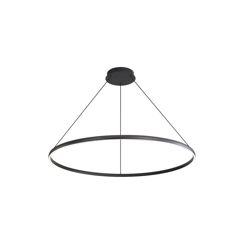 Veritas 47" Bi-directional LED Chandelier in Sand Black — Golden Lighting LED Pendant Lights  3000K