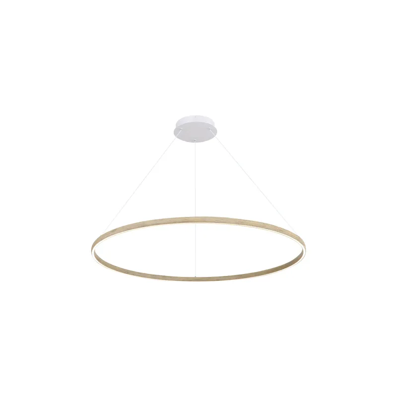 Veritas 35" Bi-directional LED Chandelier in Driftwood — Golden Lighting LED Pendant Lights  
