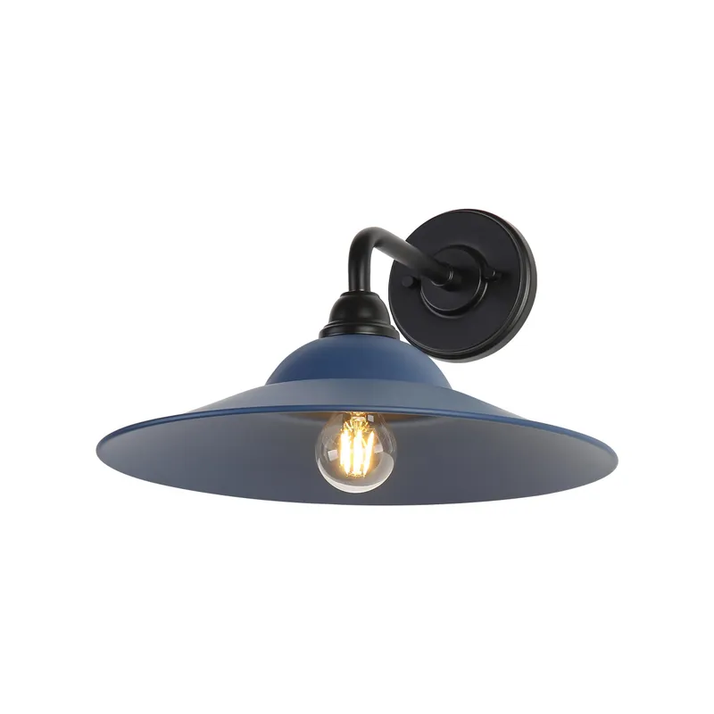 Yep by Golden Lighting Croma 1-light Wall Sconce in Matte Blue shade — Golden Lighting LED Wall Lights  