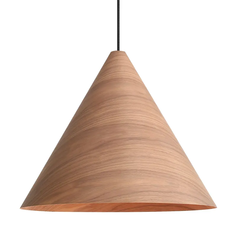 Golden Lighting Conique 3-light Pendant in Dark Walnut — Golden Lighting LED Pendant Lights  