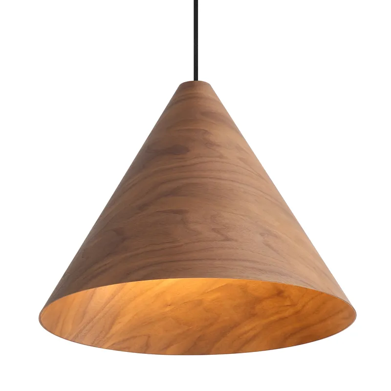 Golden Lighting Conique 2-light Pendant in Dark Walnut — Golden Lighting LED Pendant Lights 40.0W 