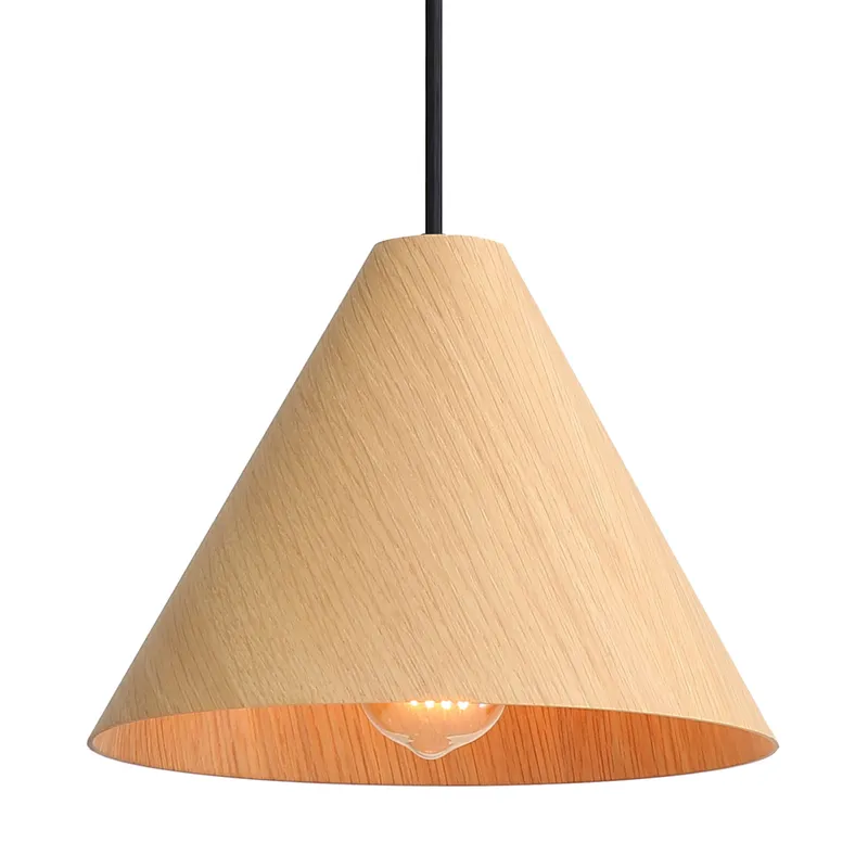 Golden Lighting Conique 1-light 10in Pendant in Light Walnut — Golden Lighting LED Pendant Lights 40.0W 