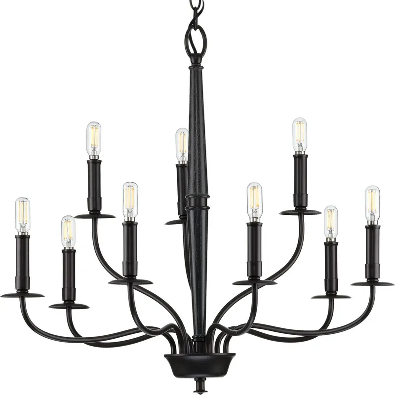 Durrell Collection Nine-Light Chandelier Light — Progress Lighting LED Landscape Lights  
