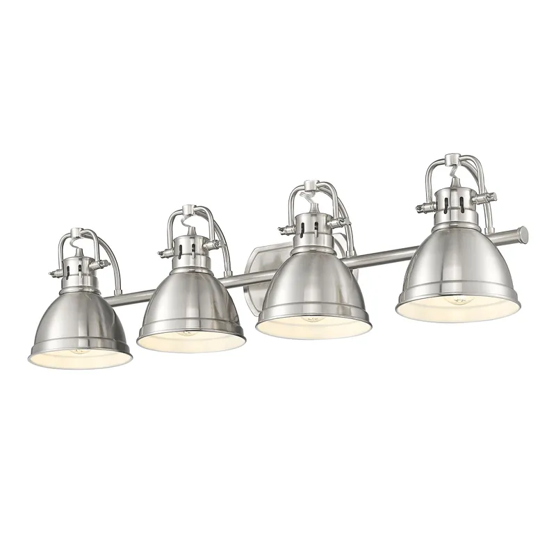 Yep by Golden Lighting Duncan 4-light Vanity in Pewter — Golden Lighting LED Wall Lights 100.0W 