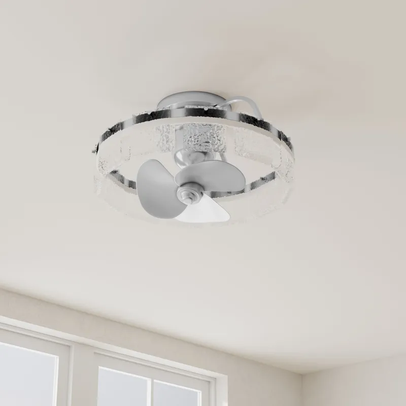 Fanin Collection Oscillating Three-Blade Ceiling Fan and Artisanal Glass — Progress Lighting LED Lighting Controls  