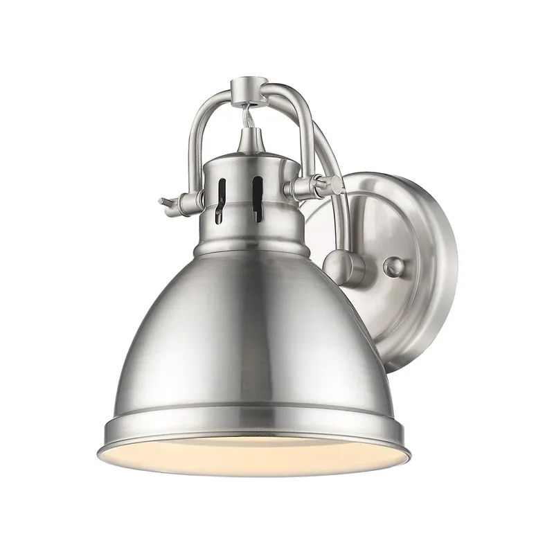 Yep by Golden Lighting Duncan 1-light Vanity in Pewter — Golden Lighting LED Wall Lights  