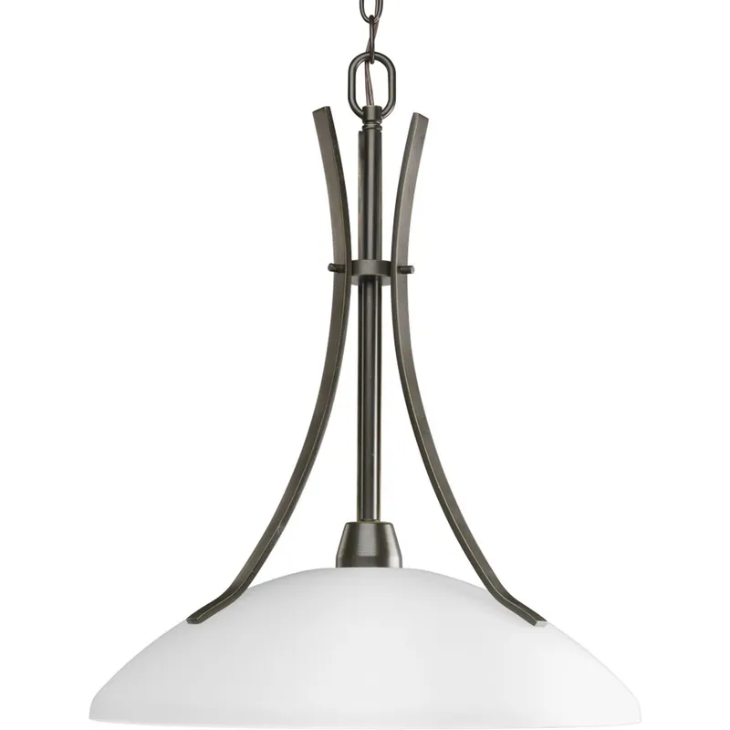 Wisten Collection One-Light Etched Glass Pendant Light — Progress Lighting LED Landscape Lights  