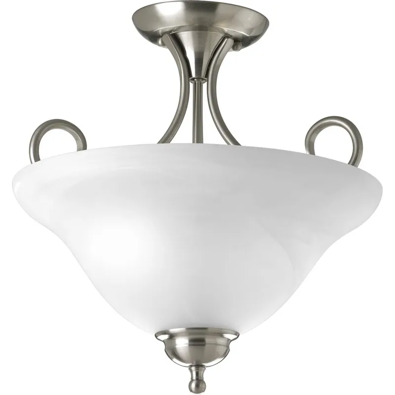 Two-Light 13-1/4" Semi-Flush — Progress Lighting LED Post Top Lights  