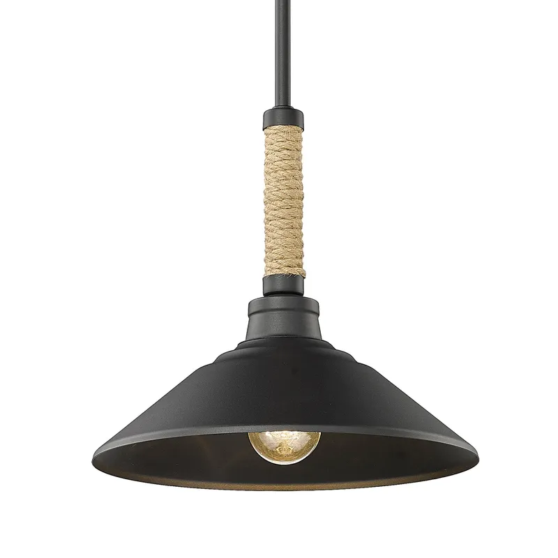 Golden Lighting Journey 1-light Pendant in Natural Black — Golden Lighting LED Pendant Lights 100.0W 