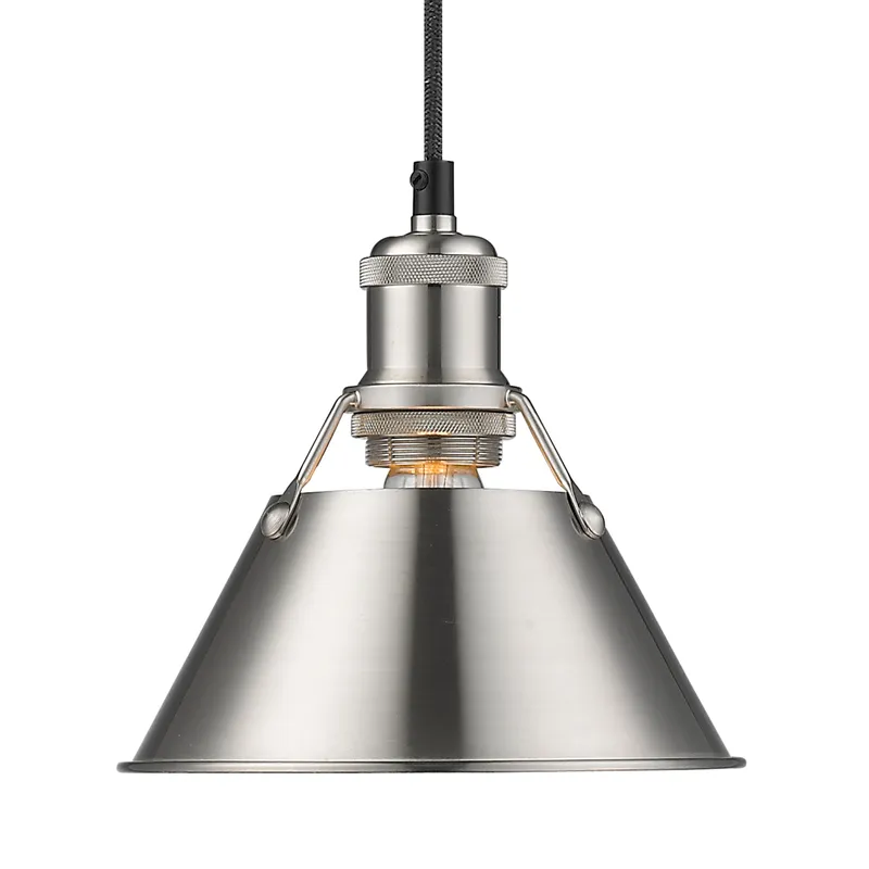 Yep by Golden Lighting Orwell 1-light 8in Pendant in Pewter — Golden Lighting LED Pendant Lights  