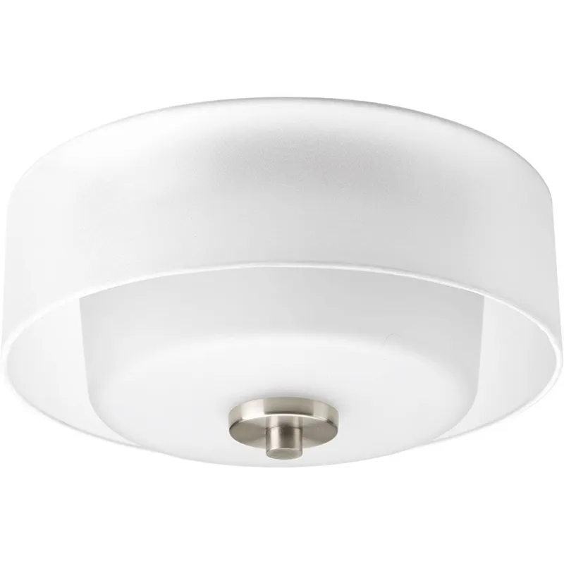 Invite Collection Two-Light 12" Flush Mount — Progress Lighting LED Post Top Lights  
