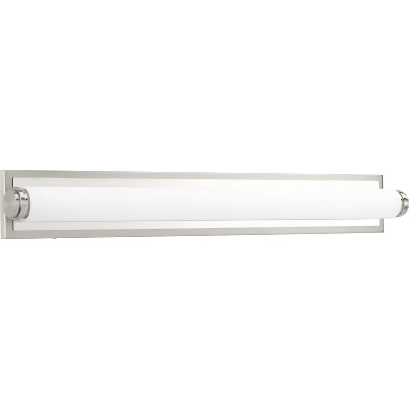 Concourse LED Collection 36" Etched White Glass Bath Vanity Light — Progress Lighting LED Wall Lights  