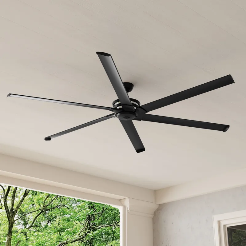 Huff Collection Indoor/Outdoor 96" Six-Blade Ceiling Fan — Progress Lighting LED Lighting Controls  