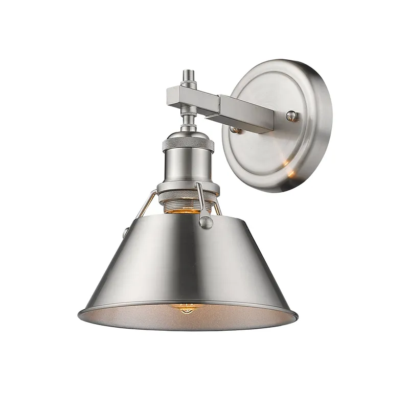 Yep by Golden Lighting Orwell 1-light Vanity in Pewter — Golden Lighting LED Wall Lights  