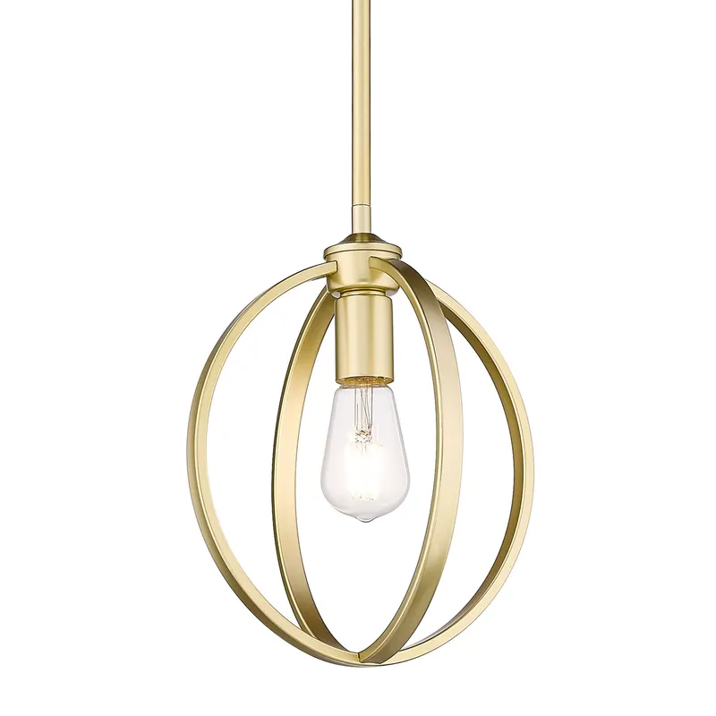 Golden Lighting Colson 1-light Pendant in Olympic Gold — Golden Lighting LED Pendant Lights  