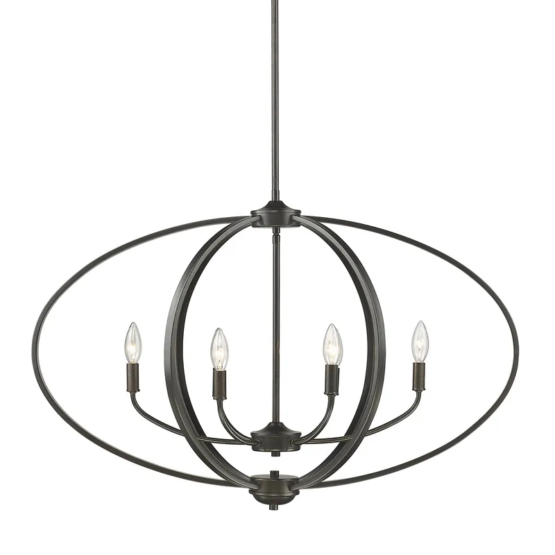 Golden Lighting Colson 6-light Island Light in Etruscan Bronze — Golden Lighting LED Pendant Lights  