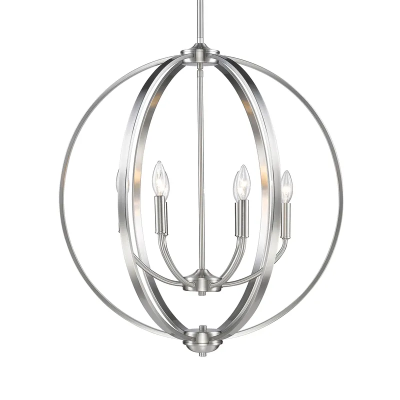 Golden Lighting Colson 6-light Chandelier in Pewter — Golden Lighting LED Pendant Lights  