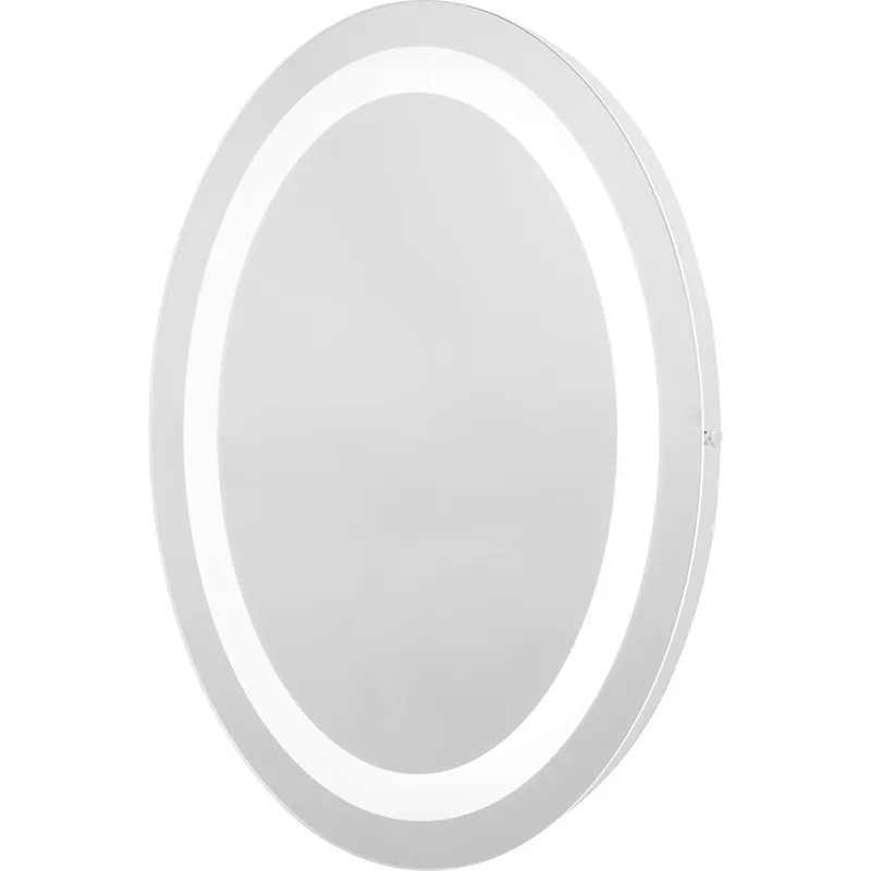 Captarent Collection 22x28 in. Oval Illuminated Integrated LED White Mirror — Progress Lighting LED Wall Lights  