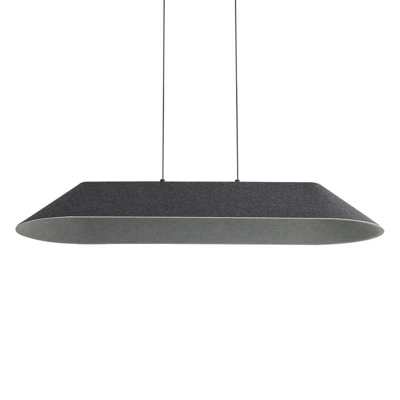 Golden Lighting Faroe Integrated LED Island Light in Flecked Black/Grey — Golden Lighting LED Pendant Lights  3000K