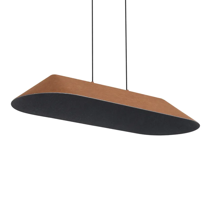 Golden Lighting Faroe Integrated LED Island Light in Coffee/Black — Golden Lighting LED Pendant Lights  3000K