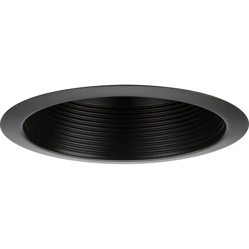 6" Recessed Step Baffle Trim for 6" Housing (P806N series) — Progress Lighting LED Downlights  
