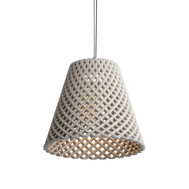 Golden Lighting Clarus 14in Integrated LED Pendant in Grey Cement — Golden Lighting LED Pendant Lights  3000K