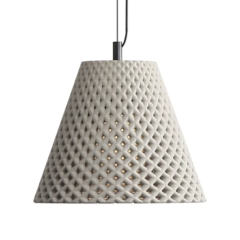 Golden Lighting Clarus 10in Integrated LED Pendant in Grey Cement — Golden Lighting LED Pendant Lights  3000K