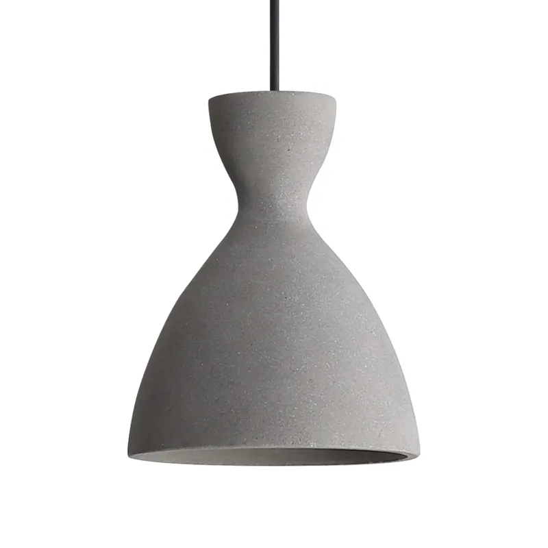 Golden Lighting Aethera 7in Integrated LED Pendant in Grey Cement — Golden Lighting LED Pendant Lights  3000K