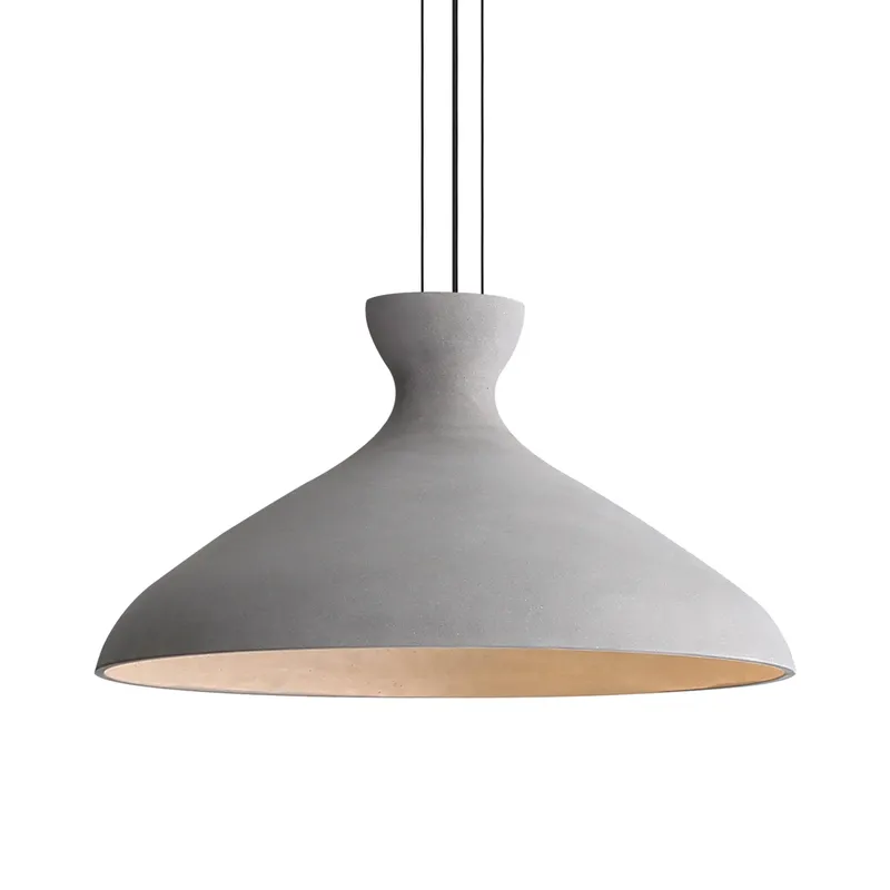 Golden Lighting Aethera 22in Integrated LED Pendant in Grey Cement — Golden Lighting LED Pendant Lights  